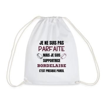 Supportrice Bordelaise Rugby - Sac de sport léger - blanc - Devant