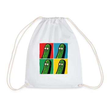 Cornichons amusants pour les végétaliens et les végétariens dans l’alimentation - Sac de sport léger - blanc - Devant