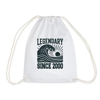 Légendaire depuis 2000 Birthday Wave - Sac de sport léger - blanc - Devant
