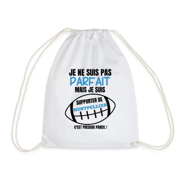 Supporter Parfait Montpellier Rugby - Sac de sport léger - blanc - Devant