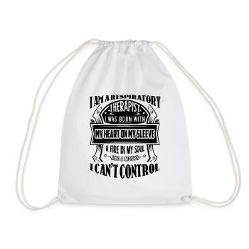 I Am A Respiratory Therapist - Drawstring Bag - white - Front