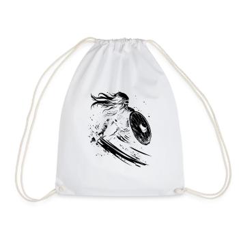 Bouclier Maiden Viking Vikings Viking Warrior 2 - Sac de sport léger - blanc - Devant