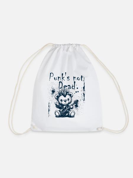 Punk's not Dead Teddy - Turnbeutel - Weiß