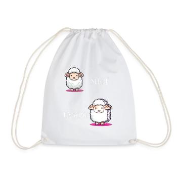 Sheep Sheep Funny Cool Gift - Drawstring Bag - white - Front