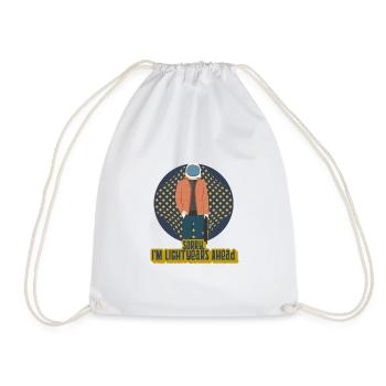 Sorry, I'm Lightyears Ahead - Drawstring Bag - white - Front