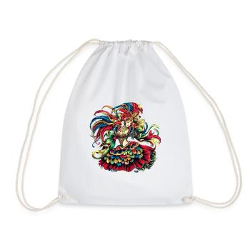 Costume de carnaval - Sac de sport léger - blanc - Devant