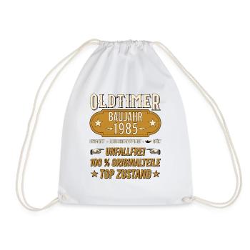 Modèle Vintage 1985 Vintage Rétro drôle Design - Sac de sport léger - blanc - Devant