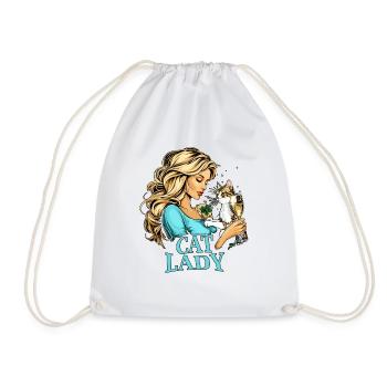 Chat Dame Prosecco - Sac de sport léger - blanc - Devant