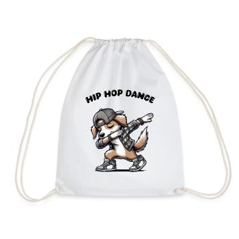 Bande dessinée de dabbing de chien - Sac de sport léger - blanc - Devant