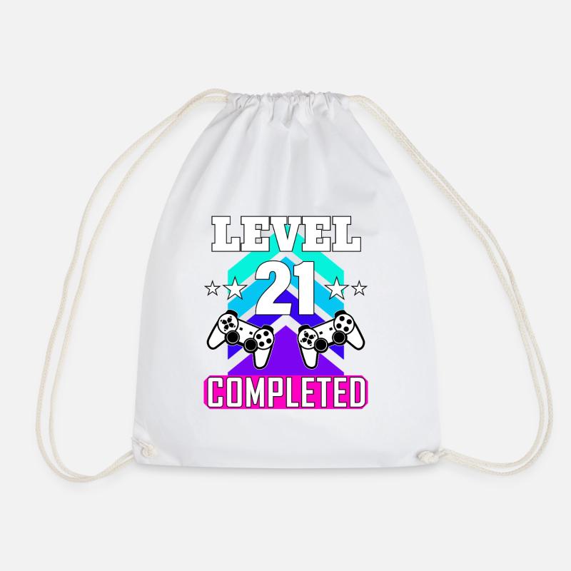 Anniversaire de jeu haha Comme c’est drôle Artboard 1 - Sac de sport léger - blanc