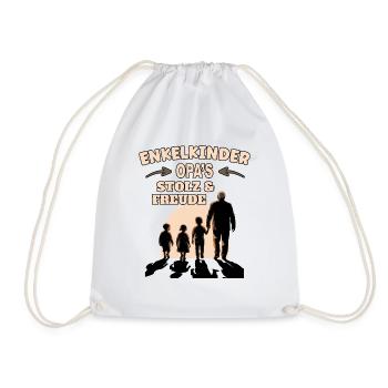 Petits-enfants - La fierté et la joie de grand-père - Sac de sport léger - blanc - Devant