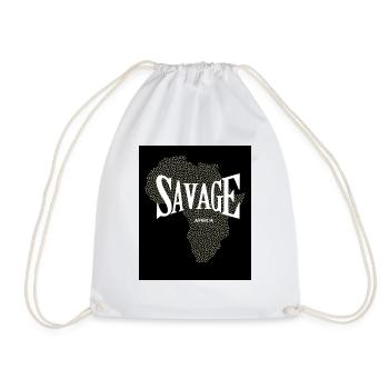 SAVAGE SAFARI t-shri avenure - Drawstring Bag - white - Front