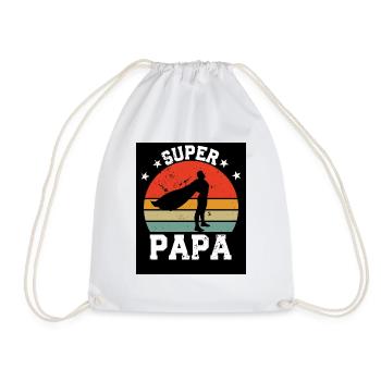 Super Papa - Turnbeutel - Weiß - Vorne