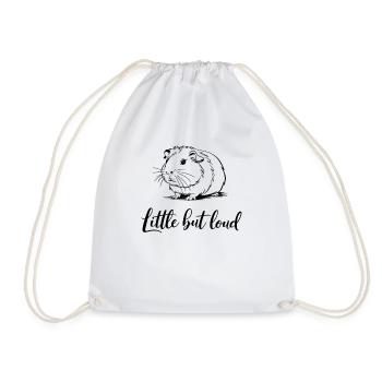 Guinea pig small but noisy - Drawstring Bag - white - Front