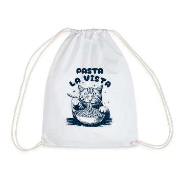 Pasta La Vista - Drawstring Bag - white - Front