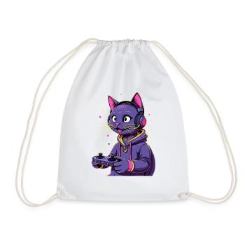 CHAT DE JEU - Sac de sport léger - blanc - Devant