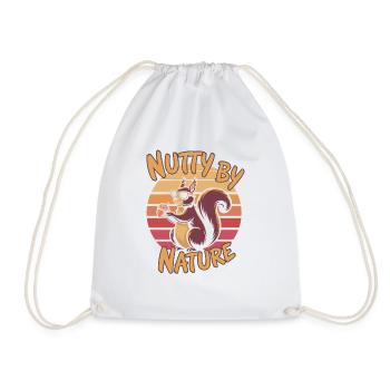 Squirrel Watching Enthusiast Wildlife - Drawstring Bag - white - Front