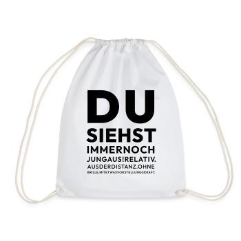 Relativ Jung - Turnbeutel - Weiß - Vorne