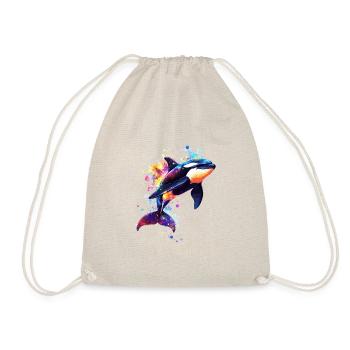Orca - Drawstring Bag - nature - Front