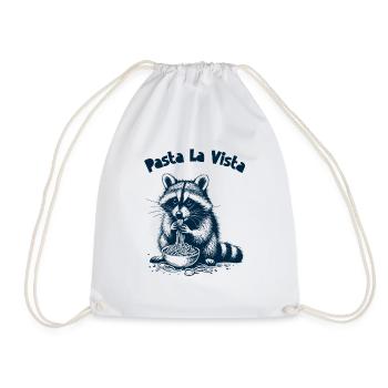 Pasta La Vista - Drawstring Bag - white - Front