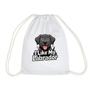 J’aime mon chien labrador que j’adore - Sac de sport léger - blanc - Devant