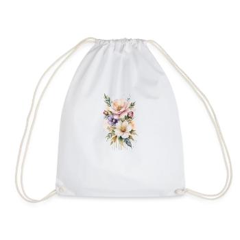 Bouquet floral aquarelle éthéré - Sac de sport léger - blanc - Devant