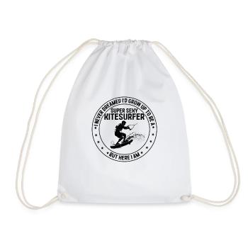 Kiteboarding - Je grandirais pour être un super sexy - Sac de sport léger - blanc - Devant