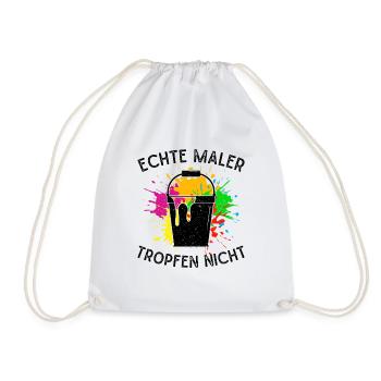 Maler Echte Maler tropfen Nicht Malermeister Idee - Turnbeutel - Weiß - Vorne