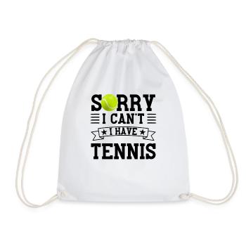 Drôle de joueur de tennis - Sac de sport léger - blanc - Devant