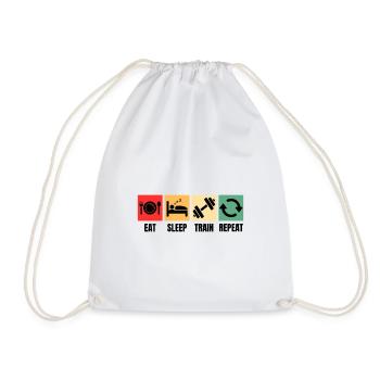 Musculation, Dicton, Sports, Fitness Motif - Sac de sport léger - blanc - Devant