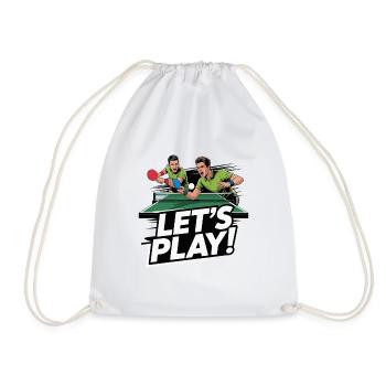 PING PONG - Drawstring Bag - white - Front