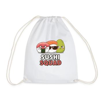 Sushi Squad – Mignon et coquin - Sac de sport léger - blanc - Devant