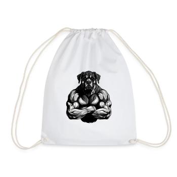 Gymnase d’entraînement des muscles du chien - Sac de sport léger - blanc - Devant