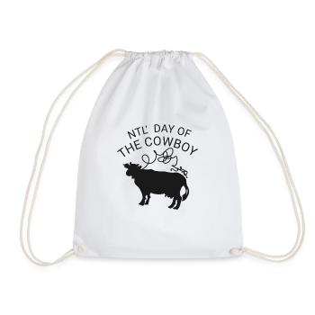 National Cowboys Day - Drawstring Bag - white - Front