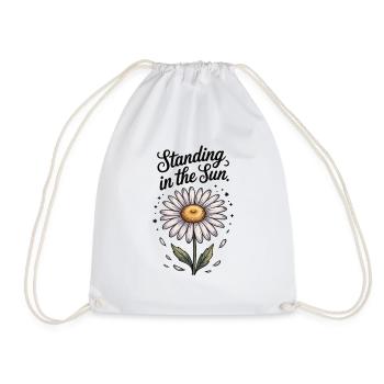 Flower Power T-Shirt - Sac de sport léger - blanc - Devant