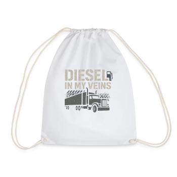 Camionneur Camionnage Cadeau Camionneur - Sac de sport léger - blanc - Devant