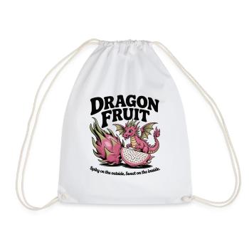 Drachenfrucht Süßer Drache auf Frucht - Turnbeutel - Weiß - Vorne