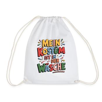 Costume d’urgence - Mon costume est au lavage - Sac de sport léger - blanc - Devant