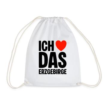 Ich liebe das Erzgebirge - Turnbeutel - Weiß - Vorne