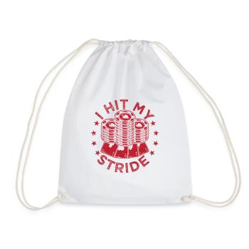 Gambling Fan I Hit My Stride Casino - Drawstring Bag - white - Front