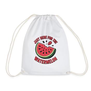 Just because of the watermelon Here Summer Fun - Drawstring Bag - white - Front