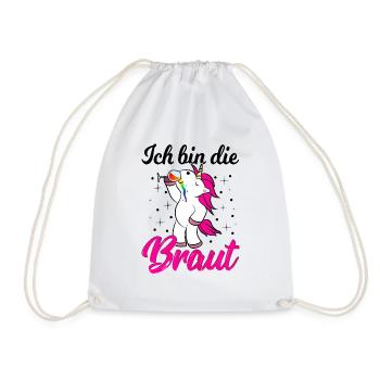 Junggesellinnenabschied-Braut Team Frauen - Turnbeutel - Weiß - Vorne