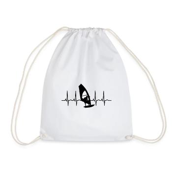 Windsurfing WindsurferSurfing ECG Windsurfing - Drawstring Bag - white - Front