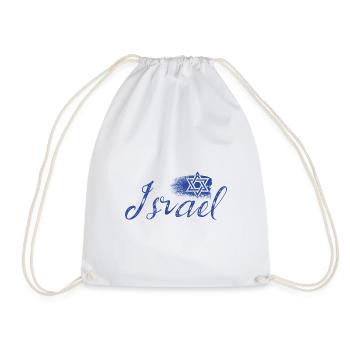 Israel Davidstern Vintage - Turnbeutel - Weiß - Vorne