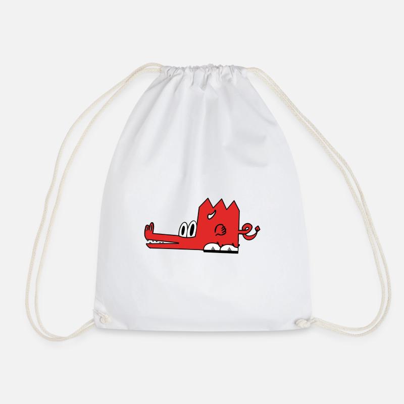 Sparko the dragon - Drawstring Bag - white
