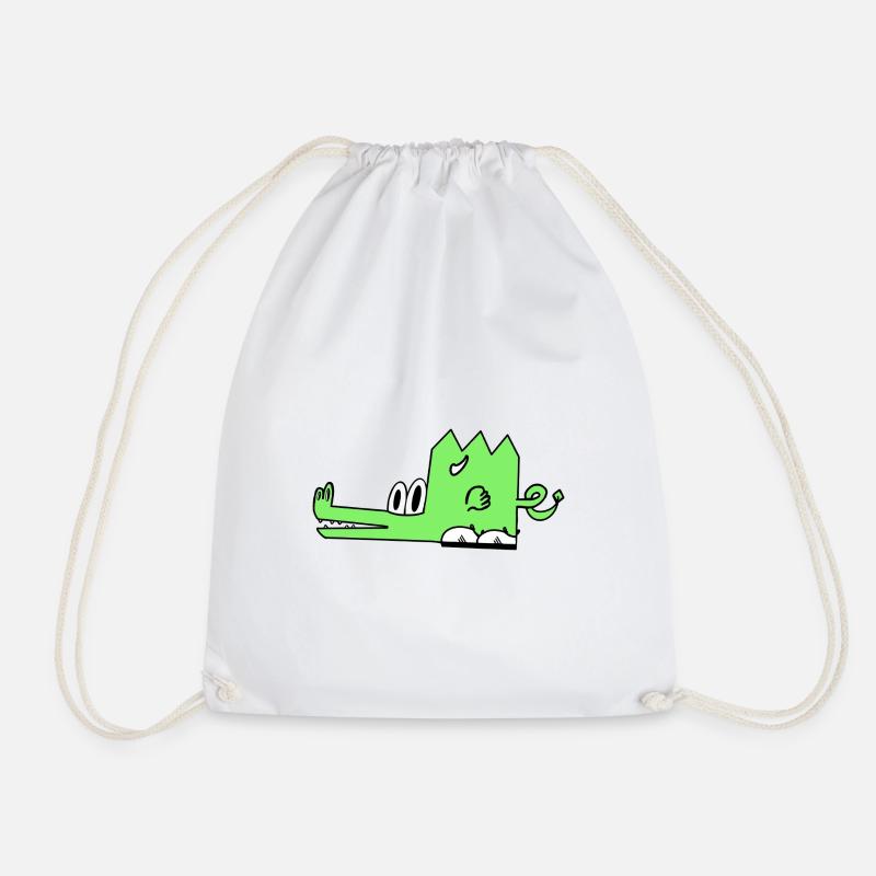 Emberon the dragon - Drawstring Bag - white