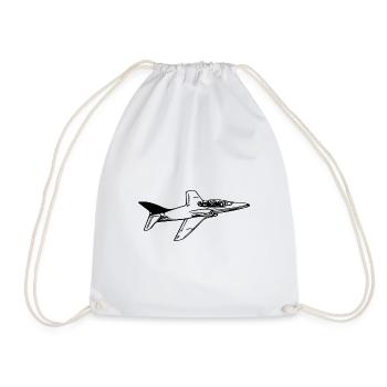 Jet Airplane Flyer - Sac de sport léger - blanc - Devant
