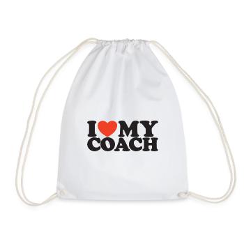 J’aime ma chemise Coach Heart - Sac de sport léger - blanc - Devant