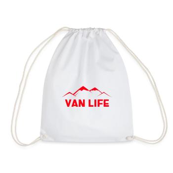 Van Life,RV Vie sur la route ouverte - Sac de sport léger - blanc - Devant