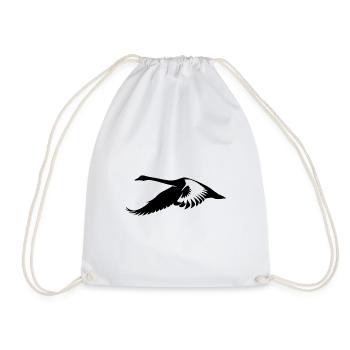 Cygne volant - Sac de sport léger - blanc - Devant